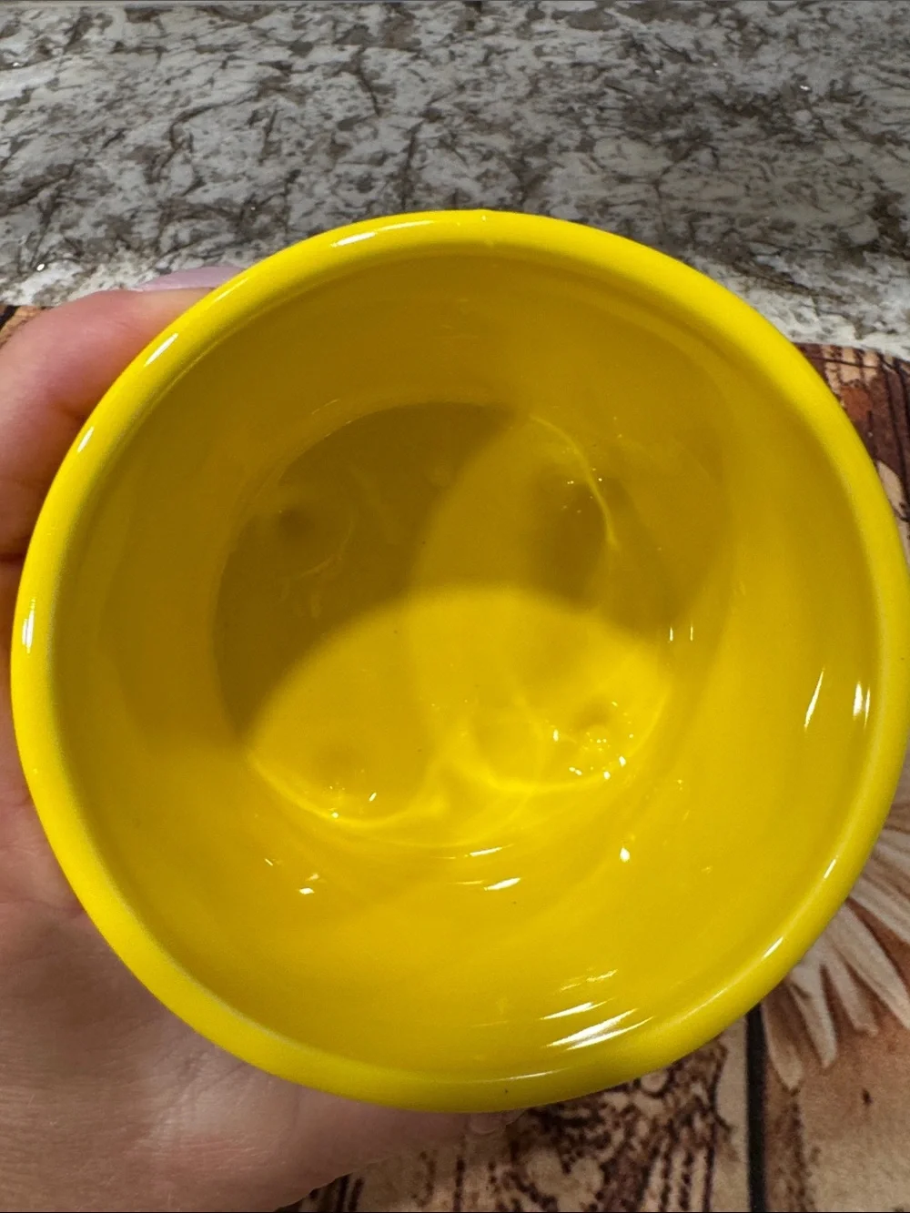Rae Dunn Bright Yellow Ceramic Planter with 'It's Party Thyme' Lettering